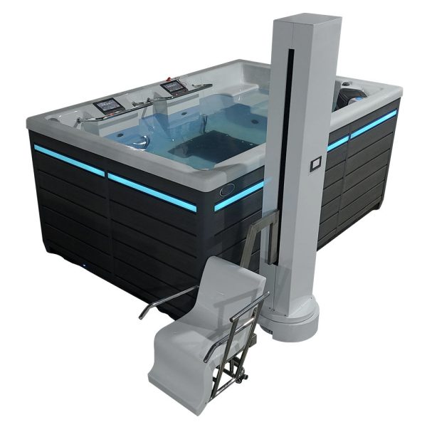 Acrylic Colours Freestanding Bath Foot Massage Swim Spa With Energy Saving Treadmill - Image 6
